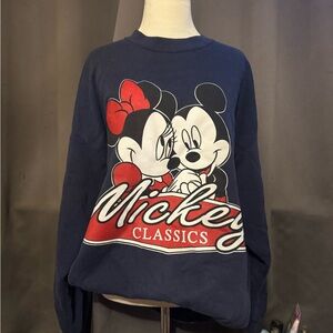Disney Navy Blue Mickey Classics Women's Top